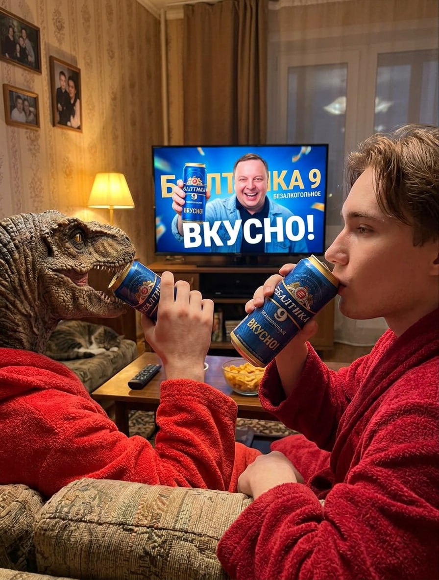 Классический красный халат